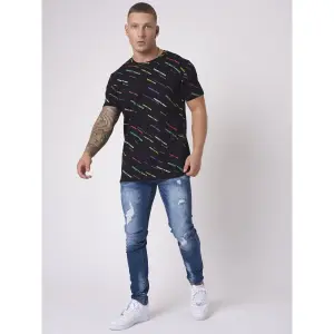 All over diagonaal logo bedrukt t-shirt Project X Paris image-1