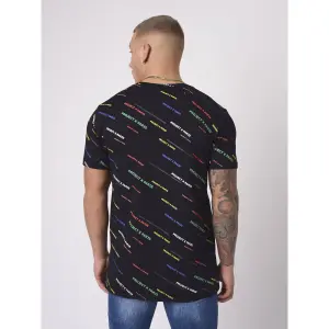 All over diagonaal logo bedrukt t-shirt Project X Paris image-3