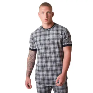 Geruit T-shirt met korte mouwen Project X Paris image-0