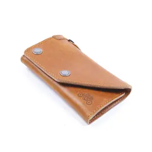 Leather motorcycle wallet Helstons image-0