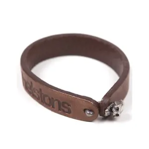 Armband aus Rindsleder Helstons skull image-0