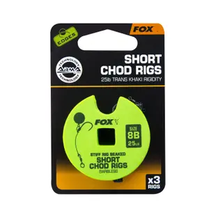 Monofilament Fox 25lb Shorts Chod Rig Barbless taille 8 image-0