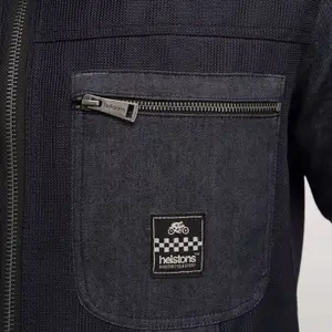 Cotton-mesh motorcycle jacket Helstons genesis image-2