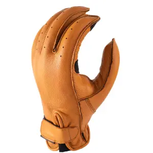 Summer leather motorcycle gloves Helstons soft hiro image-1