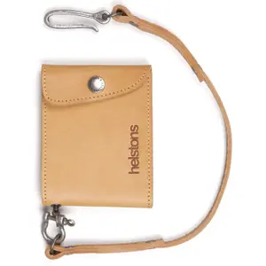 Portefeuille moto cuir Helstons mini wallet + lacet