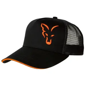 Kappe Fox Trucker Black/Orange image-0