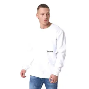 Sweater met ronde hals, juk en zakje Project X Paris image-0