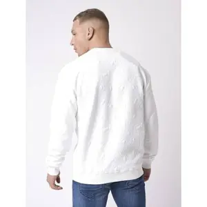 Sweatshirt mit Rundhalsausschnitt und grafischer Textur Project X Paris image-3