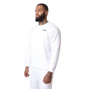 Sweater met ronde hals en vierkant gewatteerd nylon juk Project X Paris image-0