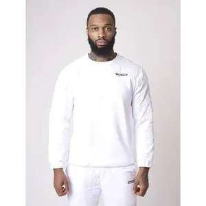 Sweater met ronde hals en vierkant gewatteerd nylon juk Project X Paris image-2