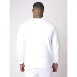 Sweater met ronde hals en vierkant gewatteerd nylon juk Project X Paris image-3