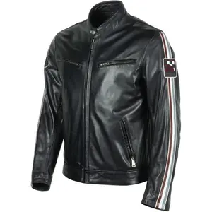 Blouson cuir moto aniline Helstons race image-1