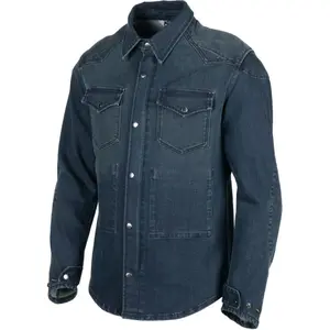 Chemise moto toile coton armalith Helstons vince image-2