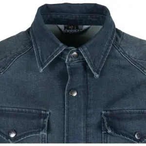 Chemise moto toile coton armalith Helstons vince image-3