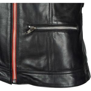 Chaqueta de moto de cuero suave para mujer Helstons cher image-3