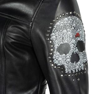 Chaqueta de moto de cuero suave para mujer Helstons cher image-6