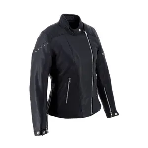 Casaco de motociclista de couro para mulheres Helstons Janis image-1