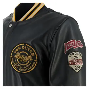 Motorcycle leather jacket Helstons VD - Collegian image-5