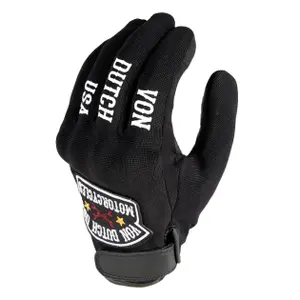 Letní motocyklové rukavice z textilu a kůže Von Dutch Key image-1