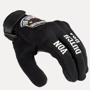 Letní motocyklové rukavice z textilu a kůže Von Dutch Key image-4