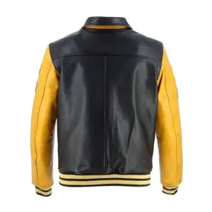 Motorcycle leather jacket Von Dutch Vd - Brooklyn image-1