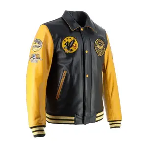 Motorcycle leather jacket Von Dutch Vd - Brooklyn image-2