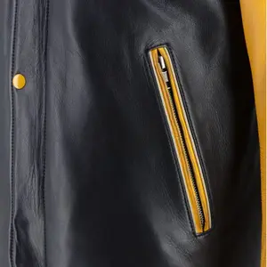 Motorcycle leather jacket Von Dutch Vd - Brooklyn image-4