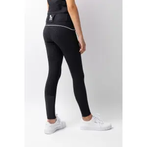 High waist riding pants with full bottom with silicone girl Horze Aubrey image-2