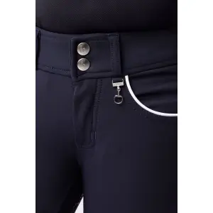 High waist riding pants with full bottom with silicone girl Horze Aubrey image-5