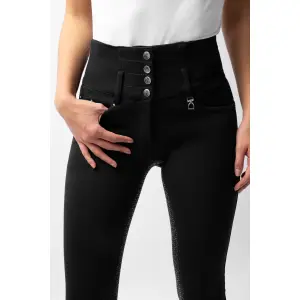 Women's full grip high waist riding pants Horze Tara image-4
