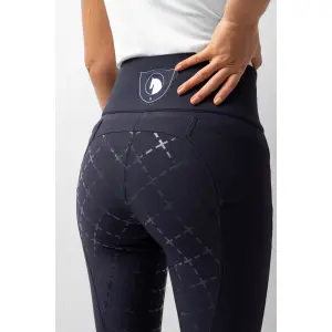 Women's full grip and high waist riding pants Horze Désirée image-5