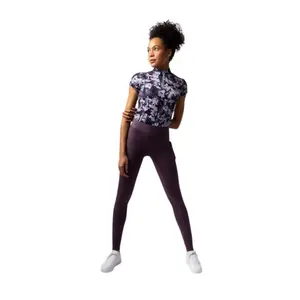 Ridbyxor i läder med basanes för damer Horze Daniela image-0