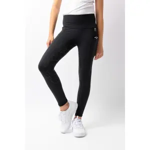 Girls' full grip riding leggings Horze Gillian image-3
