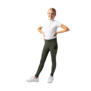 Malla de equitación de agarre total para niña Horze Gillian image-0