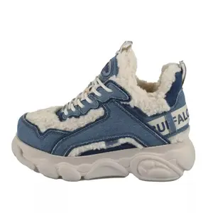 Træningssko til kvinder Buffalo CLD Chai Warm - Vegan Denim/Fur