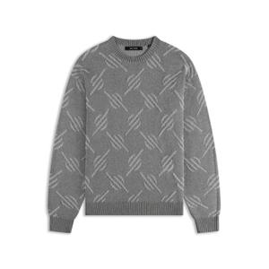 Rundhals-Pullover mit Monogramm-Muster Daily Paper