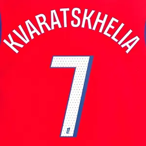 Flocage third PSG Ligue 1 KVARATSKHELIA #7 2025/26