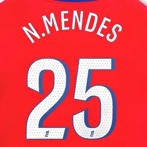 Flocage dritter PSG Ligue 1 N.MENDES #25 2025/26 image-0