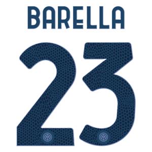 Beflockung away Inter Milan Serie A BARELLA #23 2024/25