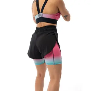 Short 2 in 1 women Metal Boxe Miami Vice image-3