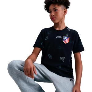 Atlético Madrid børne T-shirt Crest AOP 2025/26 image-4