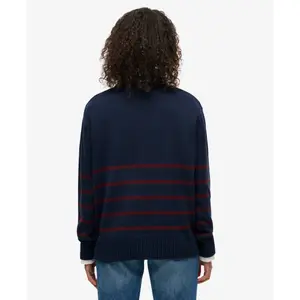 Sudadera de punto con cuello de camionero para mujer Superdry image-3