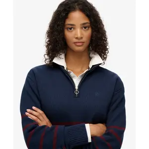 Sudadera de punto con cuello de camionero para mujer Superdry image-4