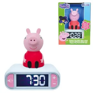 Alarm Clock - Night Light with Sound Effects for Kids Lexibook Peppa Pig image-1
