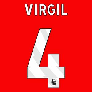 Flockplatte Liverpool FC Premier League VIRGIL 2024/25
