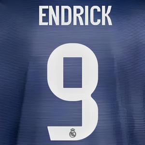 Flocagem away Real Madrid Ligue des Champions ENDRICK #9 2025/26