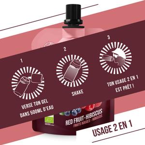 Energy Gel Rote Früchte-Hibiskus Baouw image-5