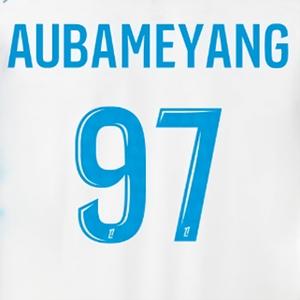 Flocaggio casa OM Ligue 1 AUBAMEYANG #97 2025/26 image-0