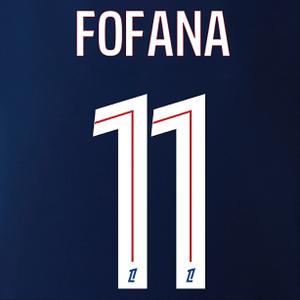 Flocage away OL Ligue 1 FOFANA #11 2025/26