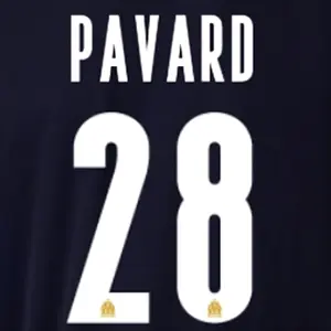 Flocking away / third OM Ligue des Champions PAVARD #28 2025/26 image-0